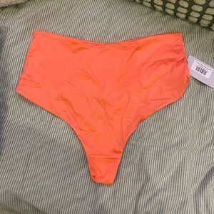 Negative Underwear Glace’ High-Waisted Coral Thong, Size L